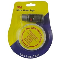 3M Mirror Mounting Tape, Double Sided With Primer, 12 Mm X 2.5 M, 1 Roll, Join Mirror To Wood, Tile, Stone, Marble, Fibre Board