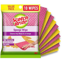 Scotch-Brite ,Multi-Purpose , Easy To Use Kitchen Cleaning Sponge Wipe (10 -Pieces)