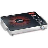 Prestige Infrared Cooktop Pirc 1.0 | 2200W, Stainless Steel & Ceramic | Adjustable Temperature Control | Cool Touch Handle | 1-Year Warranty | Black