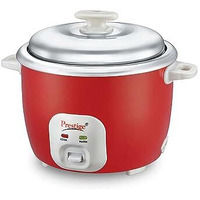 Prestige Delight Cute 1.8 Ss Bowl Electric Rice Cooker(1.8L For Rice-Open Type, Silky Red, With Stainless Steel Cooking Pan 4.4L Volume,700 W)