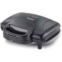 Prestige 800W Sandwich Maker (Pgmfd 01)| Black | Heat Resistant Bakelite Body |Non-Stick Coating | Power Indicators | Oil Free Toasting