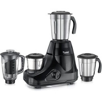 Prestige Iris Pro 750 Watts Mixer Grinder With 4 Jars (3 Stainless Steel Jars + 1 Juicer Jar)|4 Super-Efficient Stainless Blades |Jar Storage Space Sturdy Handles |2 Years Warranty |Black