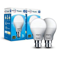 Wipro Tejas 12W Led Bulb For Home & Office |B22 Led Bulb Base |Cool Day White Light (6500K) |4Kv Surge Protection |High Voltage Protection |Eco Friendly Energy Efficient | Pack Of 2