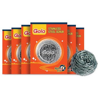 Gala Steel Scrubber Combo Set (Pack Of 6)