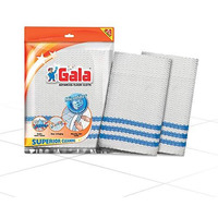 Gala Microfiber Advance Floor Cleaning Cloth(Pocha) For Mopping - White, Pack Of 2 (163054)