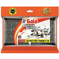 Gala Super Scrub Set, Black, Multicolour, 2 Count