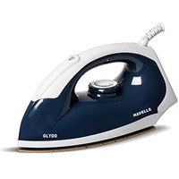 Havells Glydo 1000 Watts Dry Iron With American Heritage Plastic Non Stick Sole Plate, Aerodynamic Design, Easy Grip Temperature Knob & 2 Years Manufacturer Warranty. (Charcoal Blue)