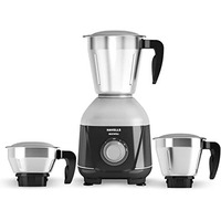 Havells Mixwell 500 W 3 Jar Mixer Grinder, 304 Ss Blades I High Speed 21000 Rpm Motor, Heavy And Wider Mouth Ss Jars, All Jars With Handle (Black And Grey)