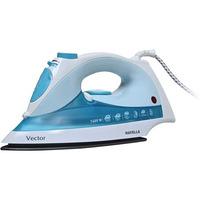 Havells Vector Steam Iron Press 1400 Watts With Anti Drip Self Cleaning Function | Horizontal & Vertical Steam | Upto 18G/Min Steam| Non Stick Coated Sole Plate | 2 Years Manufacturer Warranty (Blue)