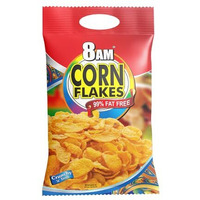 8:00 Am Corn Flakes 500 Gram, 92% Corn, 99% Fat Free, No Cholesterol, Trans Fat, Artificial Additives, Vitamins B1, B2, B3, B6, B9, Iron, Calcium, Crunchy & Nutritious Cereal