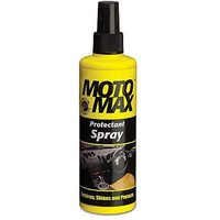 Motomax Protectant Spray (200 Ml)| Repels Dust, Pollutants| Protect, Restore Faded Vinyl, Plastic, Leather, Dashboard, Rubber, Tyres Of Cars, Bikes, Motorcycles & Scooty| Provides Long Lasting Shine
