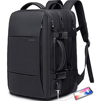 Red Lemon Titan Ultrafit Bange Series 15.6-Inch Laptop Bags Backpacks For Men And Women 35L Outdoor And Camping 3In1 Office Bags,Travelling,Backpack (Without Bottle Holder), Black