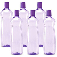 Milton Pacific 1000 Pet Water Bottles, 1 Litre Each, Set Of 6, Purple | Bpa Free | Leak Proof | Office | Gym | Home | Kitchen | Travel | Hiking | Treking | Reusable Bottle