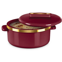 Milton Curve 1500 Inner Stainless Steel Casserole, 1300 Ml, Maroon | Bpa Free | Food Grade | Easy To Carry | Easy To Store | Chapati | Roti | Curd Maker