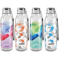 Milton Helix 1000 Pet Water Bottle 1 Litre Each Bpa Free, Leak Proof, Office Bottle Home Kitchen Travel Bottle, Set Of 4, Assorted