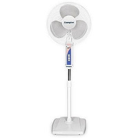 Crompton Wave Plus 400 Mm High Speed Pedestal Fan | Adjustable Height | Smooth Oscillation | Superior Air Delivery | 2 Year Warranty | White