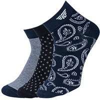Redtape Jacquard Ankle Length Socks For Men | Pack Of 3_Rsx351A-9-11