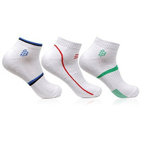 Bonjour Mens Cotton White Secret Length 3 Pairs Sports Socks_Bro7002S-Po3_Multicolor_Free Size