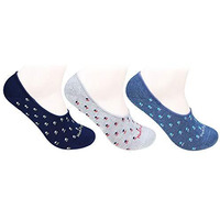 Hush Puppies Men's Cotton Liners Ankle Length Socks (Brohpfm-04-Po3_Multicolor_Free Size)