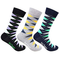 Hush Puppies Men's Calf Length Cotton Socks (Brohpm-01A-Po3_Multicolor_Free Size_Multicolor)