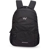 Wildcraft Polyester Stylish 25.6 Liters Multi-Colour 4 Compartment Laptop Backpack (Black)