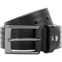 Tommy Hilfiger Caiman Leather Casual Belt For Men - L - 1M, Black