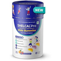 Shelcal Pro Kids Sugar Free Calcium Gummies | Calcium And Vit D3 Essential For Bone & Dental Health | Lemon-Orange & Mixed Berries Flavors (30 Gummies) - By Torrent Pharma