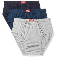 Rupa Men's Cotton Regular Solid Briefs (Color & Print May Vary) (Pack Of 3) (Obama Brf Ie P3 Asst_Assorted_2Xl)