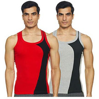 Rupa Frontline Men's Solid Vest (Rflhkv70112P00090_Assorted-Color And Print May Vary_90 Cm)(Pack Of 2)