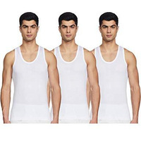 Rupa Jon Men's Cotton Vest (Pack Of 3) (8903978687360_Jn Vest Rn_90_White/Large)