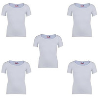 Rupa Jon Boys' Cotton Vest (Pack Of 5)(Jn Folding White Rns_White_60)