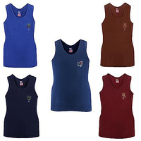 Rupa Jon Boys' Cotton Vest (Pack Of 5)(Jn Colour Rn._Assorted_75)