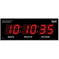 Ajanta Quartz Digital Wall Clock For Home And Office(Red)(Plastic, 1.5Wx14.2Lx5.5H Inches)