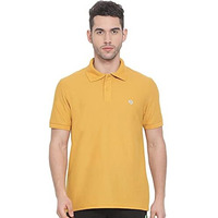 Lux Nitro Men's Mustard Cotton Polo T-Shirt (Size:Xx-Large)