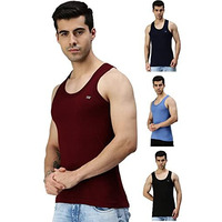 Lux Cozi Men's Cotton Vest (Pack Of 4) (8904209871626_Cozi_Col_Rn_95_Assorted) (Color & Prints May Vary)