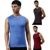 Lux Cozi Men's Cotton Vest (Pack Of 3) (8904209872579_Cozi_Vlr_Mega_Col_90_Assorted) (Color & Prints May Vary)