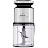 Pigeon Ultra Fast Electric 300 Watts Electric Chopper For Kitchen, Twin Blade Technology, 600 Ml 'Chop-N-Store' Plastic Bowl With Lid, Vegetable Chopper, Cutter, Chop, Mince, Dice, Whisk, Blend, Red
