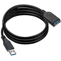 Storite Usb 3.0 Male A To Female A Extension Cable Superspeed 5Gbps For Laptop/Pc/Mac/Printers (150Cm - 4.5 Foot - 1.5M), Black
