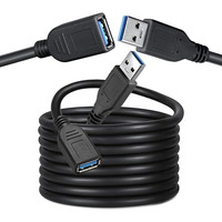 Storite 3 Meter Usb 3.0 Male To Female Extension Cable High Speed 5Gbps Data Transfer For Keyboard,Mouse,Flash Drive, Hard Drive, Printer And More To Enhanced Connectivity Extender Black