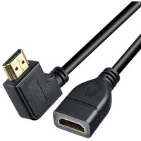 Storite 50Cm High Speed Right Angle 90 Degree Hdmi Male To Female For Laptop/Pc, Lcd/Led Tv