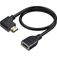 Storite 22Cm High Speed Right Angle 90Degree Hdmi Male To Female For Laptop/Pc, Lcd/Led Tv