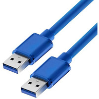 Storite 60Cm Super Speed Usb 3.0 Type A Cable - Male To Male Usb Cord Short Cable For Hard Drive Enclosures, Laptop Cooling Pad, Dvd Players - Blue