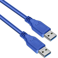 Storite 60Cm Super Speed Usb 3.0 Male To Male Cable For Data Transfer Hard Drive Enclosures, Printer, Modem, Personal Computer - Blue