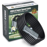 Storite 5 M Active Usb 3.0 Extension Cable Usb 3.0 Male To Female Extender Cord With Signal Booster Compatible With Game Consoles, Printer, Camera, Steam Vr, Flash/Hard Drive, Laptop