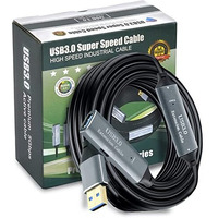 Storite 10 Meter Active Usb 3.0 Extension Cable Usb 3.0 Male To Female Extender Cord With Signal Booster Compatible With Game Consoles, Printer, Camera, Steam Vr, Flash/Hard Drive, Laptop