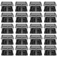 Storite 20 Pack Nylon 33 L Pvc Transparent Moisture Proof Storage Box For Clothes Closet Wardrobe Organizer For Clothes, Saree Bags With Carry Handle - (Grey, 44 X 31 X 24 Cm)