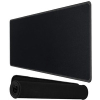 Storite 900X400X2Mm Extended Gaming Mouse Pad For Laptop/Computer With Stitched Embroidery Edges And Water Resistance Coating Natural Non Slippery Rubber Base Mousepad Desk Mat - Black