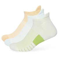 Balenzia Men's Athletic Collection Cushioned Lowcut Sports Socks With Breathable Mesh Knit- Made With Cotton And Spandex- Pack Of 3 (Free Size) (Multicolor)