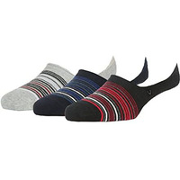Allen Solly Men's Cotton No Show Socks (Pack Of 3) - Light Grey Melange, Navy, Black