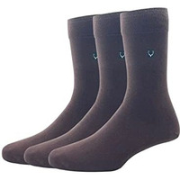 Allen Solly Men's Cotton Full Length Socks (Pack Of 3) - Brown